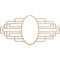 Ekena Millwork Elizabeth Wood Fretwork Pierced Ceiling Medallion, Alder, 34"W x 17"H x 9 3/8"IW x 16 1/8"IH x 3/8"T CMWP34X17X0375EBAL - alternate 1
